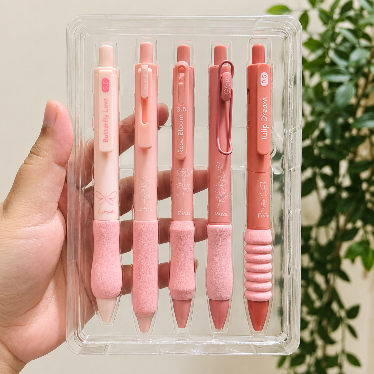 BloomBliss Gel Pen Set – 5 Premium Kawaii Pens