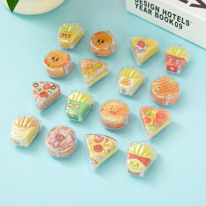 Kawaii Fast Food Pull Back Mini Car | Cute Miniature Toy Car Collectible( Random Design )