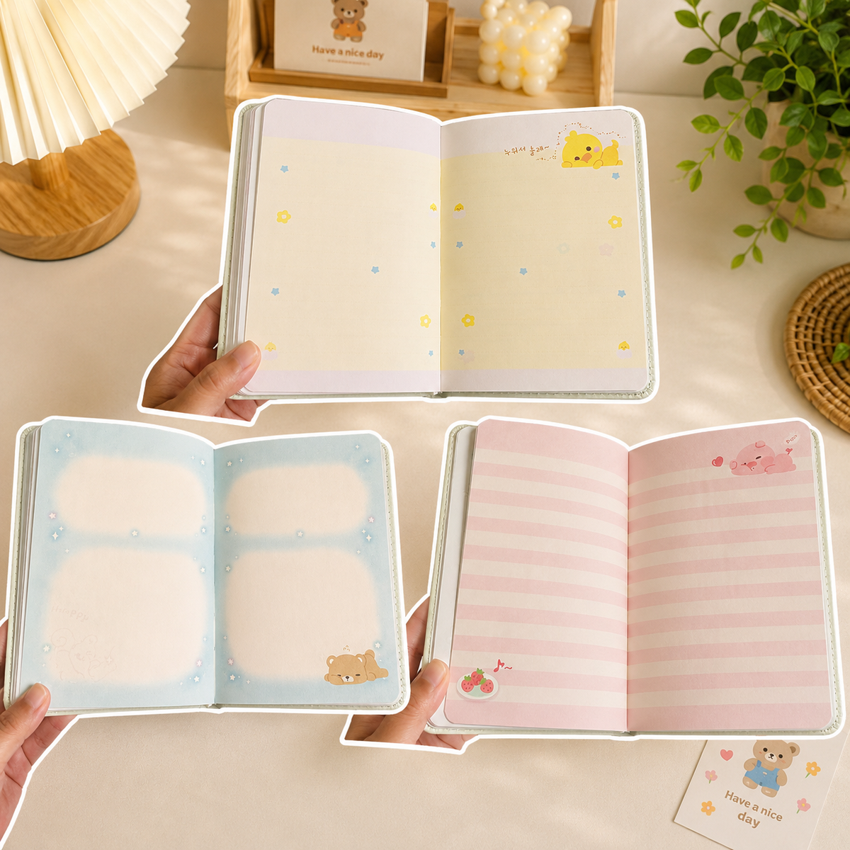 Kawaii Squishy Notebook | Soft PU Cover Diary Journal