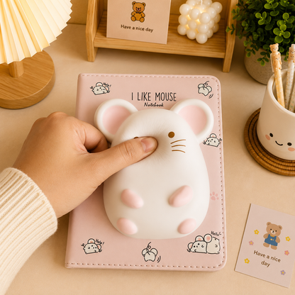 Kawaii Squishy Notebook | Soft PU Cover Diary Journal