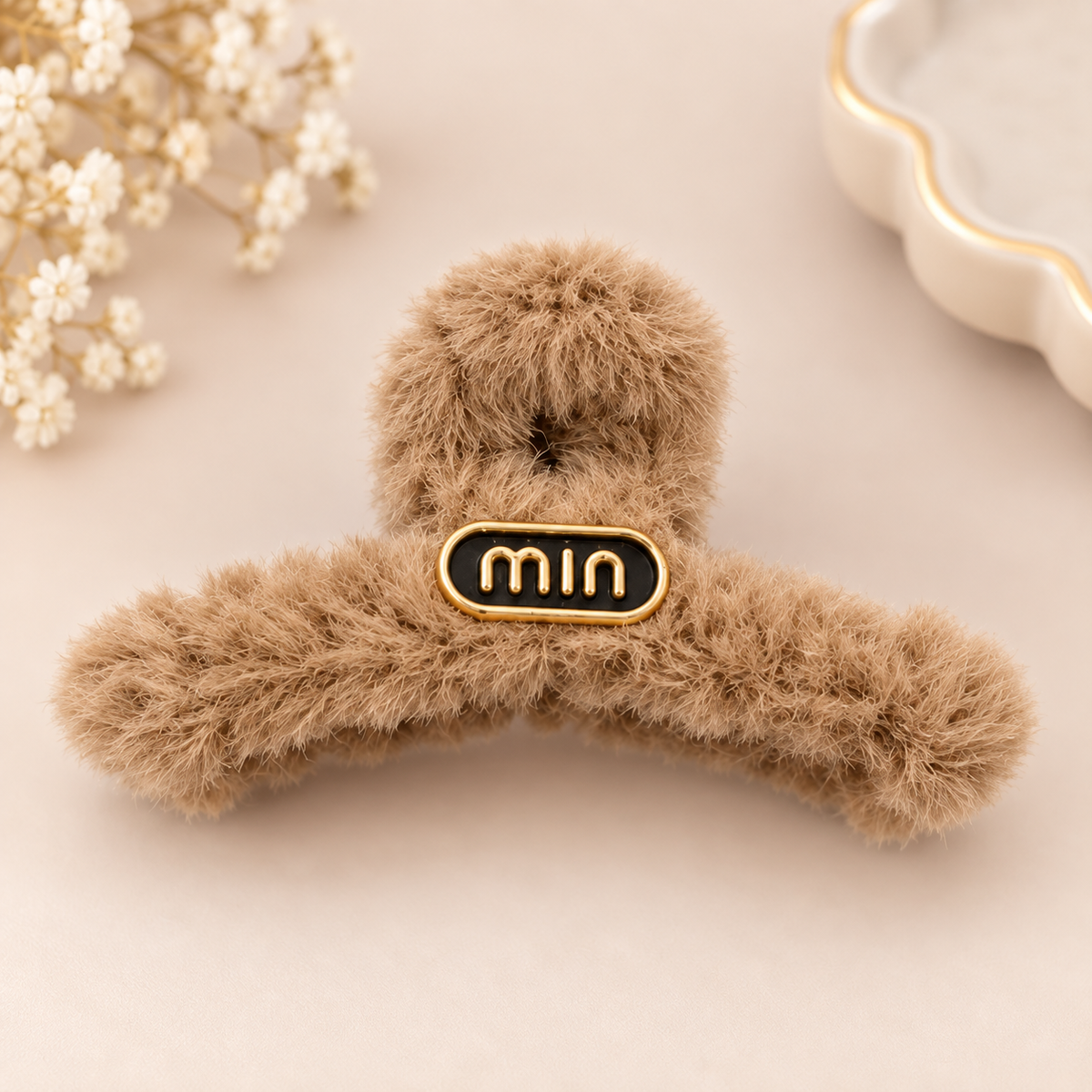 Fluffy Plush Hair Claw Clip