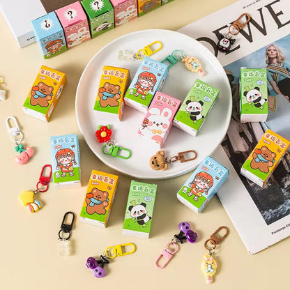 Lucky Blind Box Keychain Charm | Kawaii Surprise Mystery Keychain
