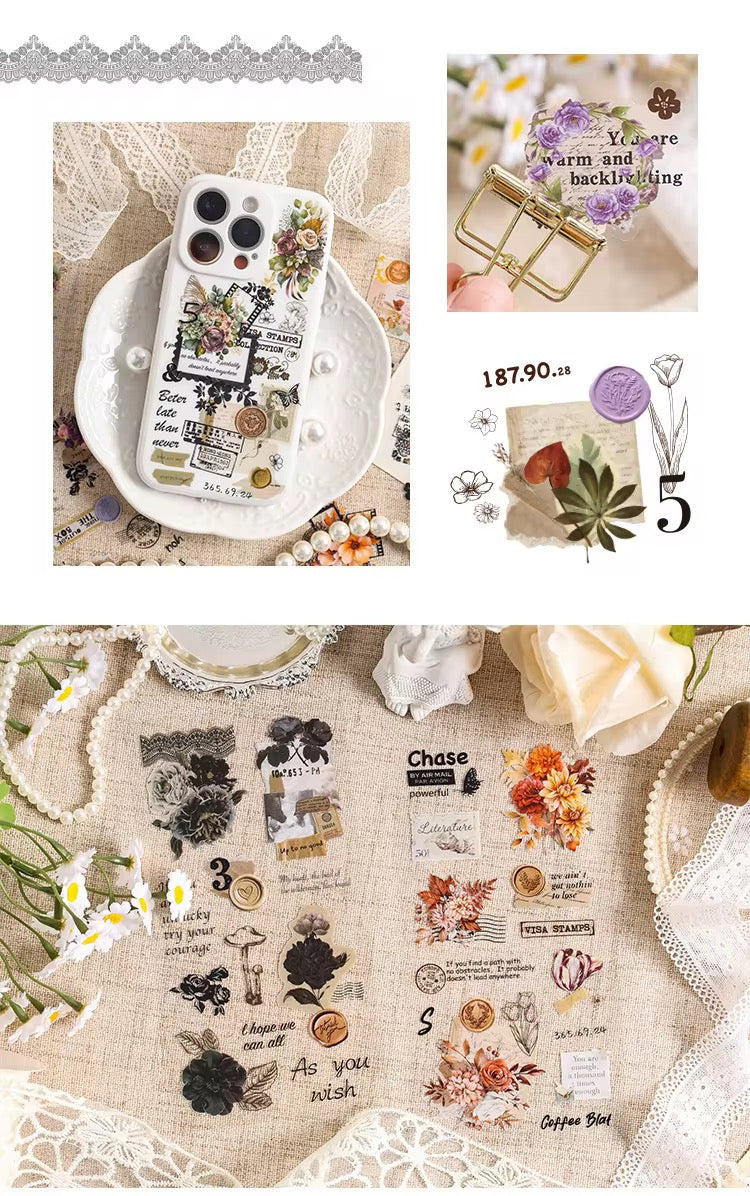 Vintage Botanical Sticker Pack