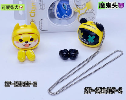 Face Changer Kawaii TWS Bluetooth Earbuds with case