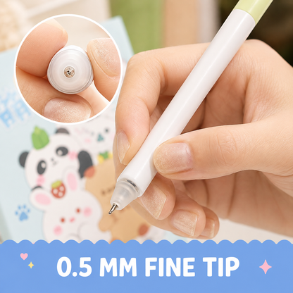 360° Furry Friends Erasable Gel Pen Set of 4