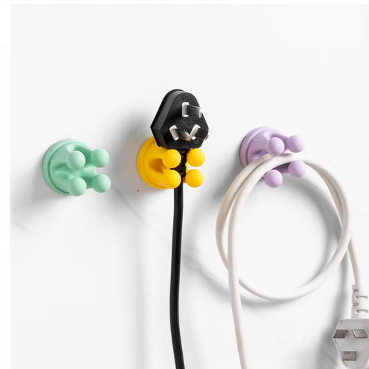 Silicone Bubble Wall Hook – Kawaii No-Drill Organiser for Bathroom, Desk & Vanity( Pack of 2 - Random Colors)