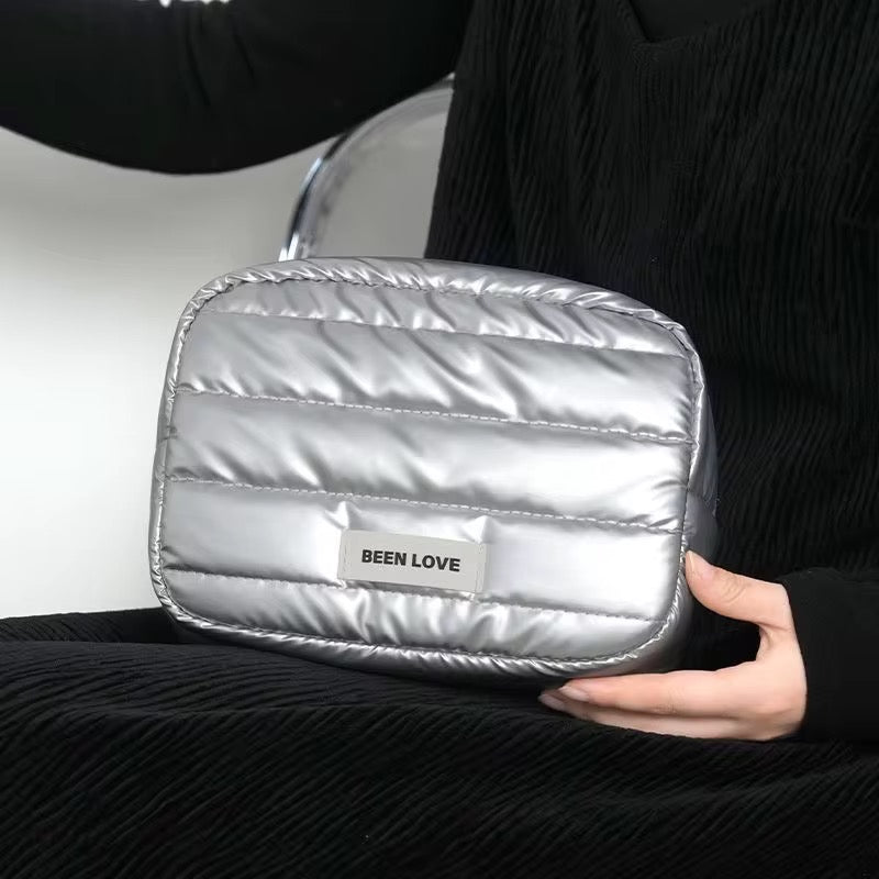 Puffy Makeup Pouch – Large Capacity Travel Cosmetic Bag