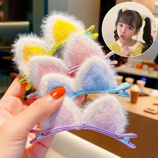 Kawaii Cat Ear Hair Clip (1 Pair)