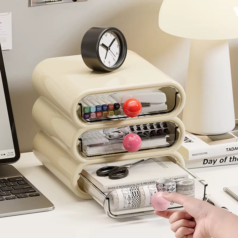 Stackable Drawer Organizer – Kawaii Desk & Vanity Storage