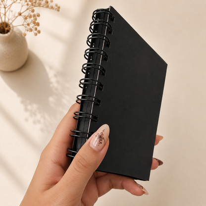 Black Pages Spiral Notebook