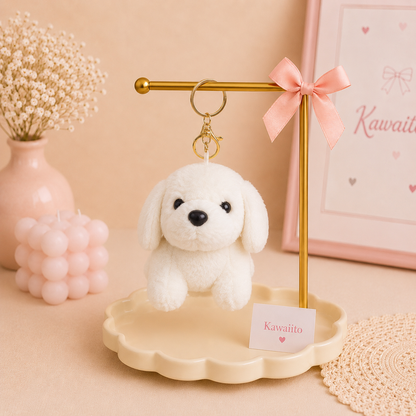 Kawaii Puppy Plush Keychain & Bag Charm