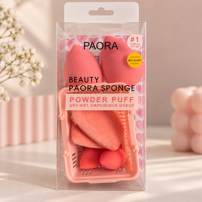 Paora Beauty Sponge & Powder Puff Set
