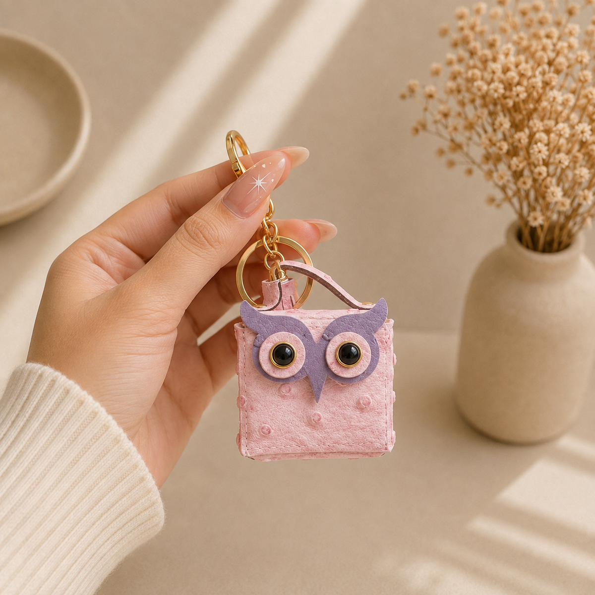 Kawaii Owl Mini Bag Charm | Coin Pouch