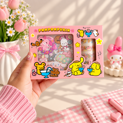 Sanrio Kawaii Washi Tape & Sticker Gift Set