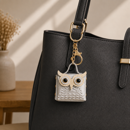 Kawaii Owl Mini Bag Charm | Coin Pouch