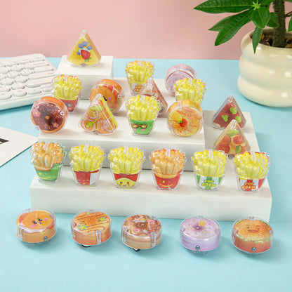 Kawaii Fast Food Pull Back Mini Car | Cute Miniature Toy Car Collectible( Random Design )