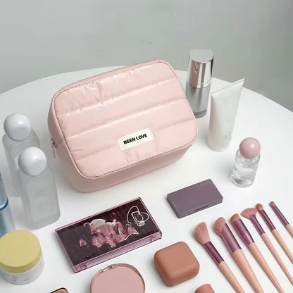 Puffy Makeup Pouch – Large Capacity Travel Cosmetic Bag