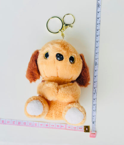 Kawaii Puppy Plush Keychain & Bag Charm