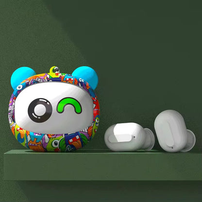 Face Changer Kawaii TWS Bluetooth Earbuds with case