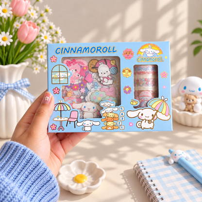 Sanrio Kawaii Washi Tape & Sticker Gift Set