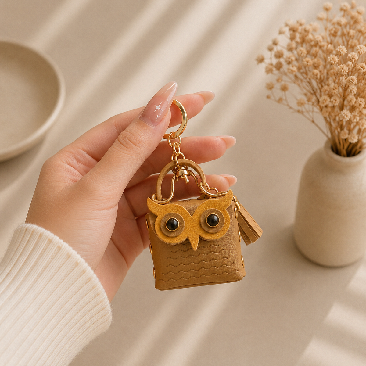 Kawaii Owl Mini Bag Charm | Coin Pouch