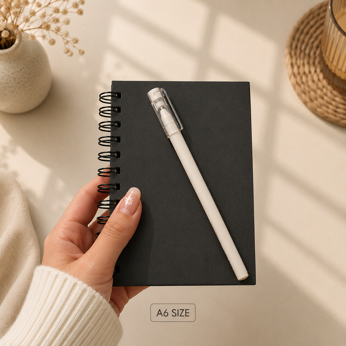 Black Pages Spiral Notebook