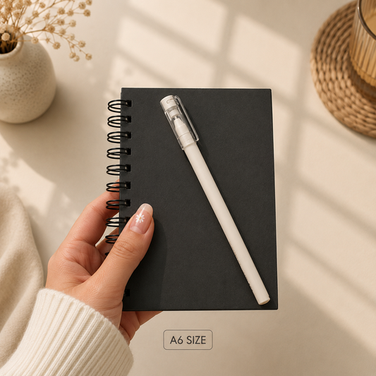 Black Pages Spiral Notebook