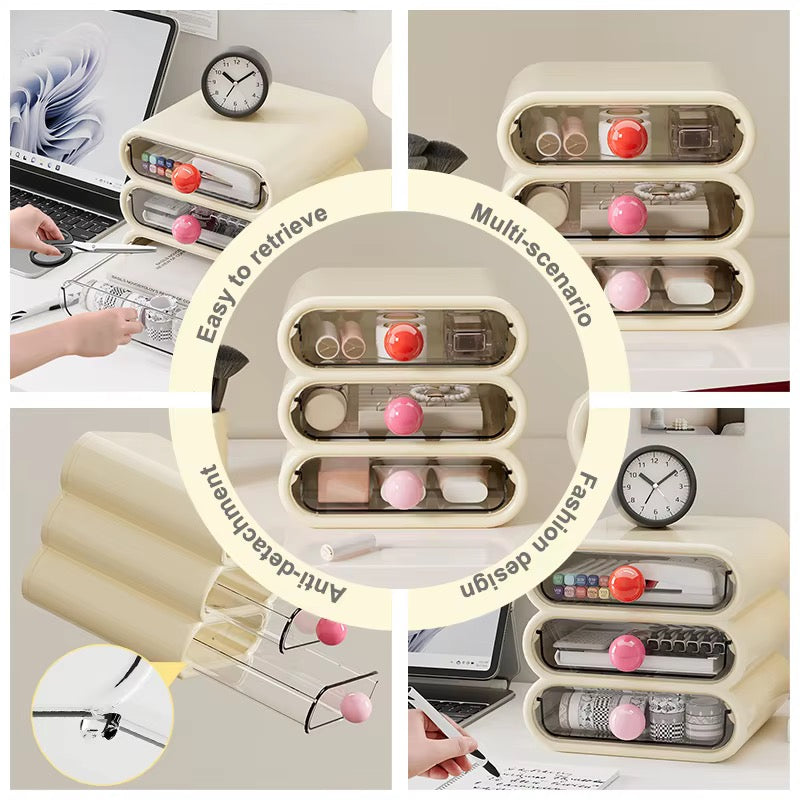 Stackable Drawer Organizer – Kawaii Desk & Vanity Storage