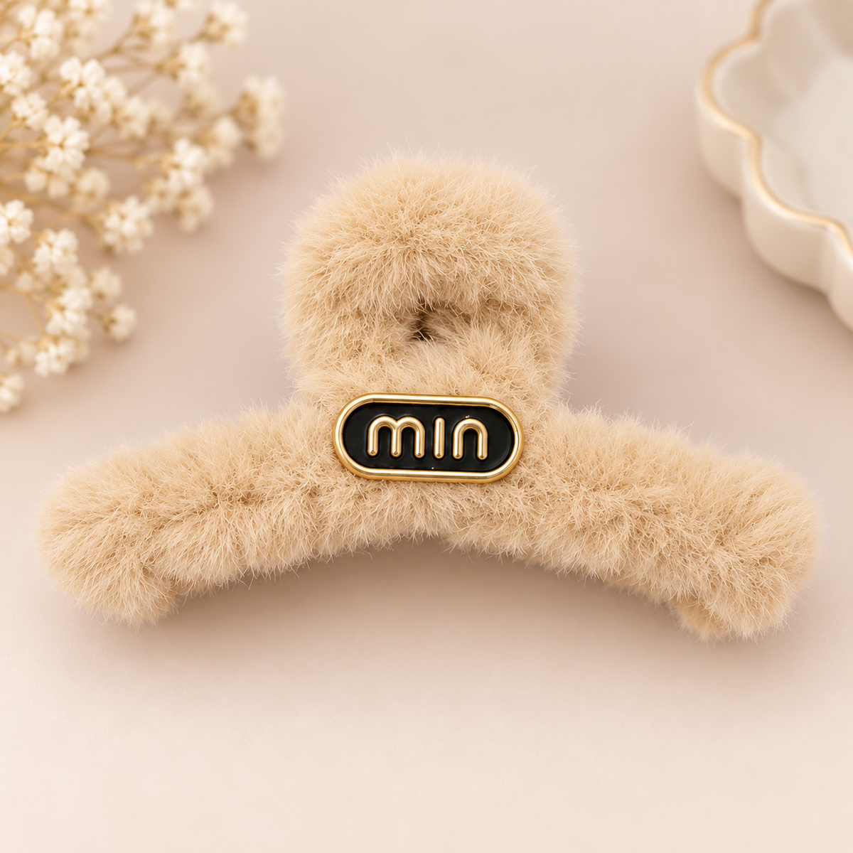 Fluffy Plush Hair Claw Clip