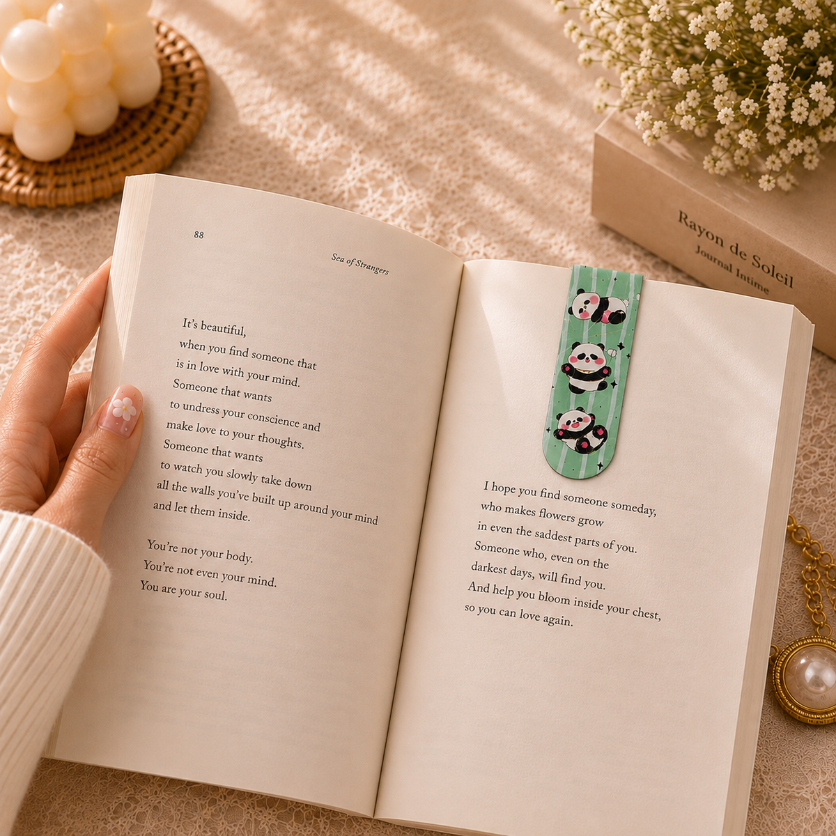Kawaii Character Magnetic Bookmarks Set of 6