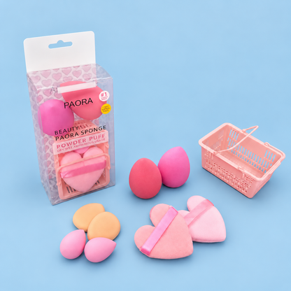 Paora Beauty Sponge & Powder Puff Set