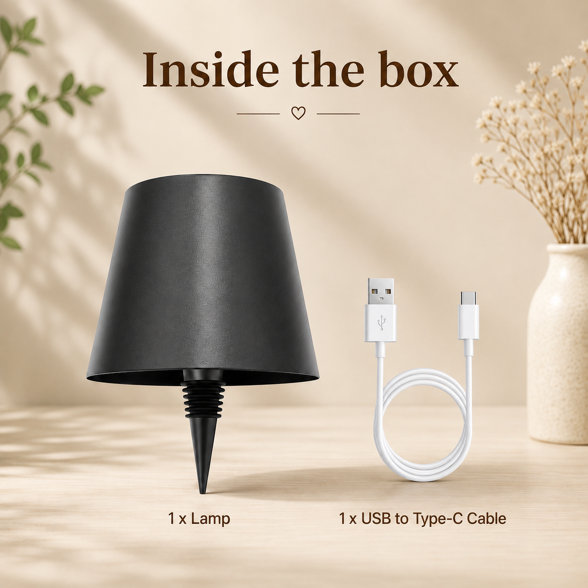 Portable Rechargeable LED Bottle Lamp