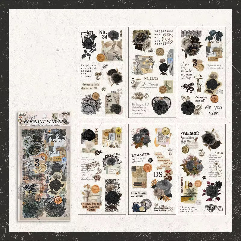 Vintage Botanical Sticker Pack