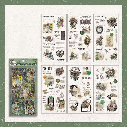 Vintage Botanical Sticker Pack