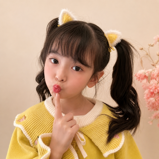 Kawaii Cat Ear Hair Clip (1 Pair)