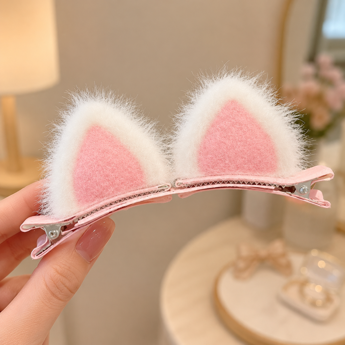 Kawaii Cat Ear Hair Clip (1 Pair)