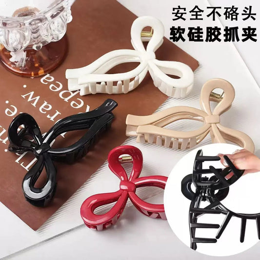 Flex Bow Hair Claw Clip | Non-Breakable | Flexible