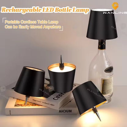 Portable Rechargeable LED Bottle Lamp