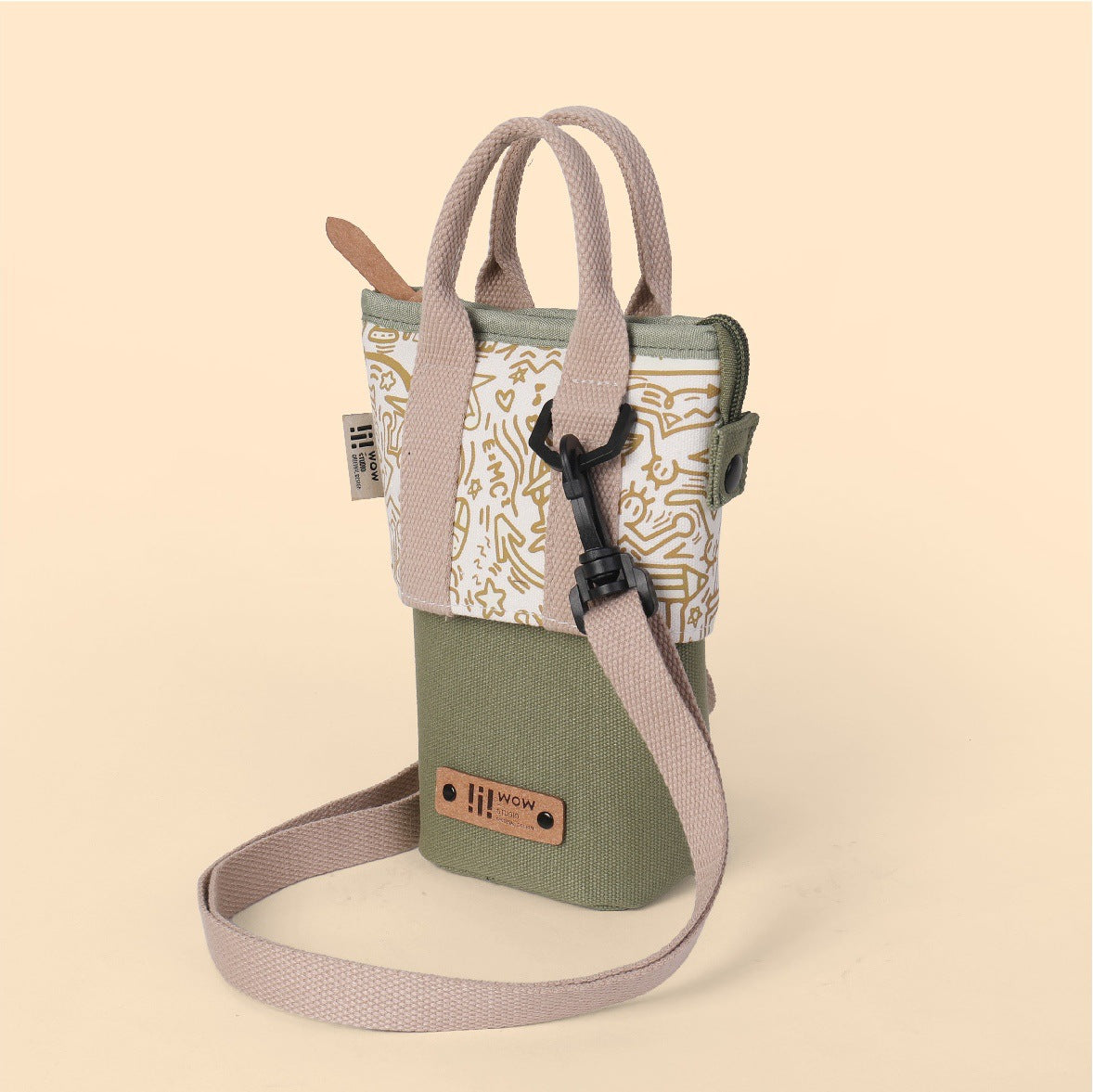 Glow-in-the-Dark expandable Jute Multipurpose Pouch