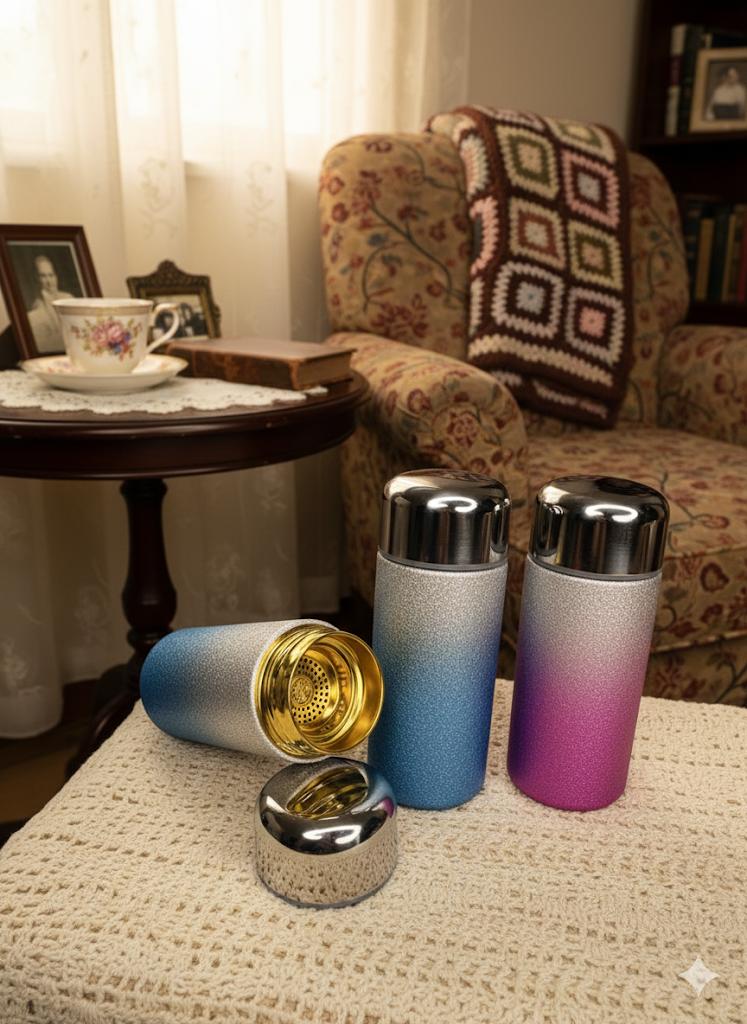 Titanium Double wall Vacuum Insulated Flask Bottle