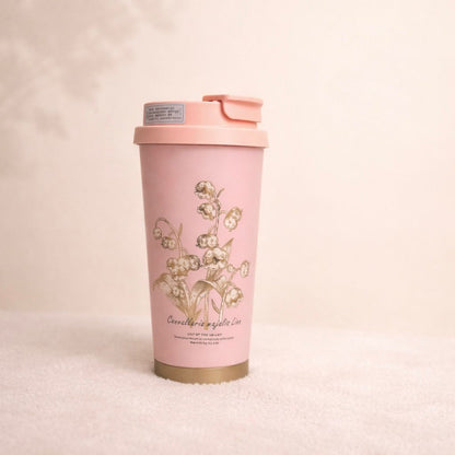 Insulated Vacuum Flask Floral Coffee Tumbler