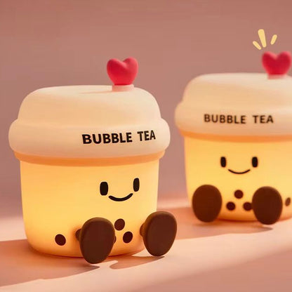 Squishy Silicone Boba/Bubble Tea Night Lamp