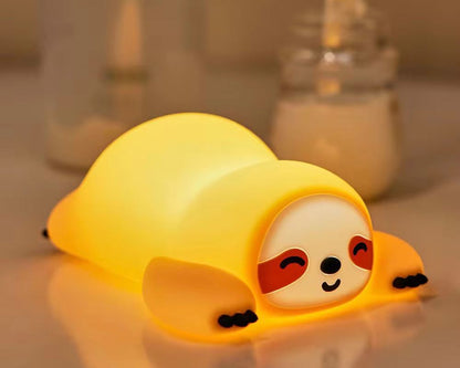 Squishy Sleepy Sloth Silicone Night Lamp