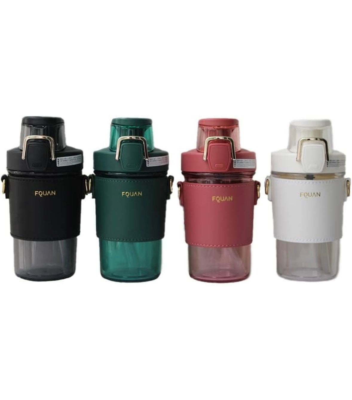 FQUAN Crossbody Water Bottle with Strap