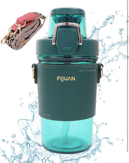 FQUAN Crossbody Water Bottle with Strap