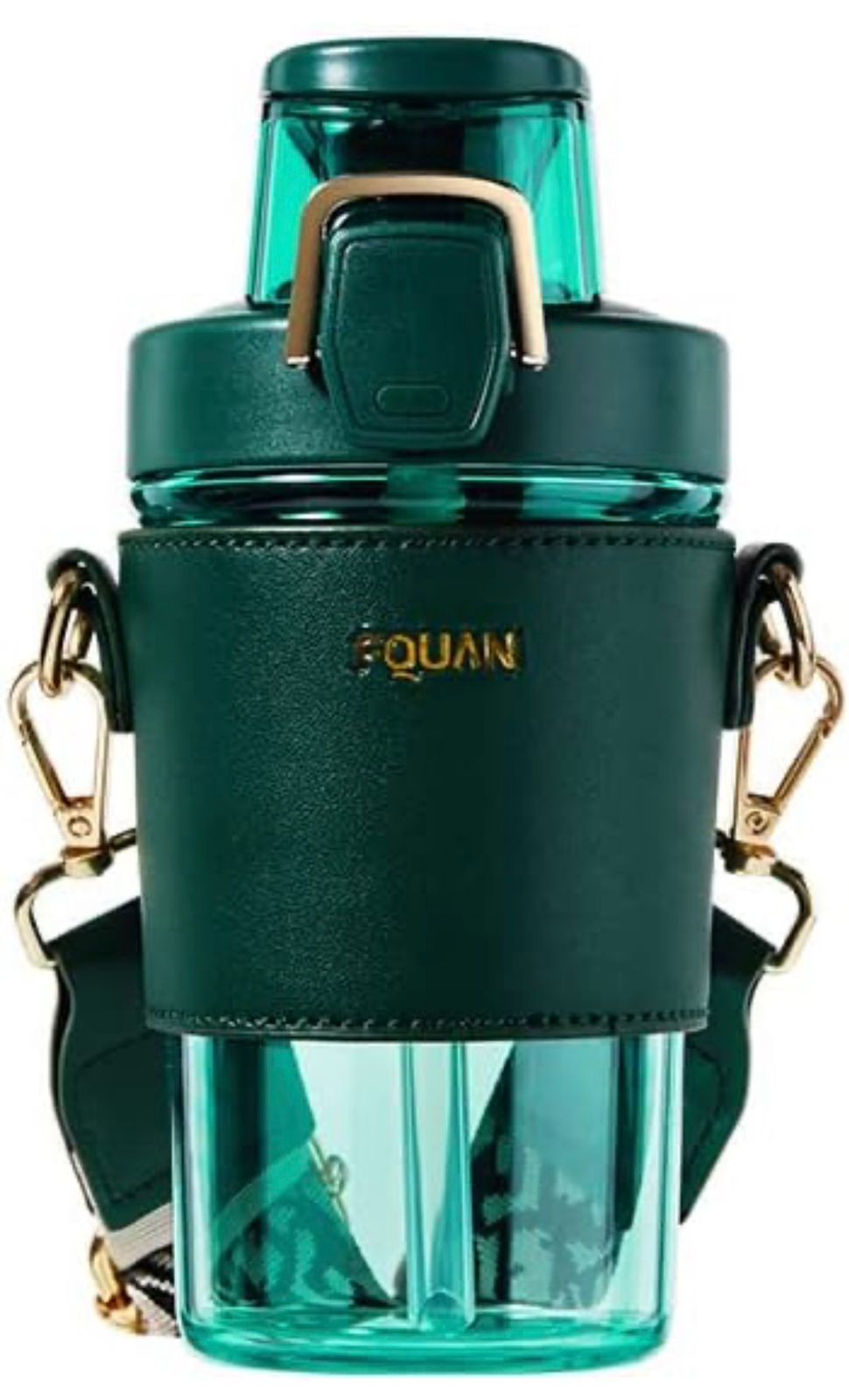 FQUAN Crossbody Water Bottle with Strap
