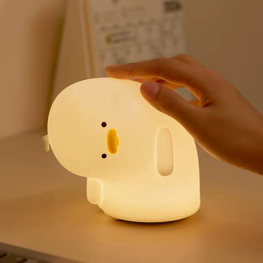 Squishy Silicone Duck Night Lamp