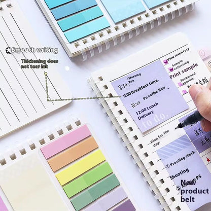 Spiral Pocket Planner | Notebook with Sticky Notes