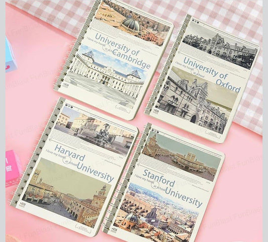 University Aesthetic Spiral Notebook