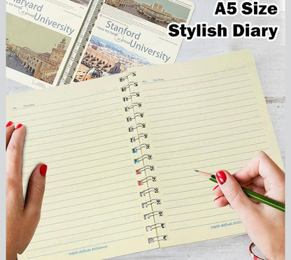 University Aesthetic Spiral Notebook